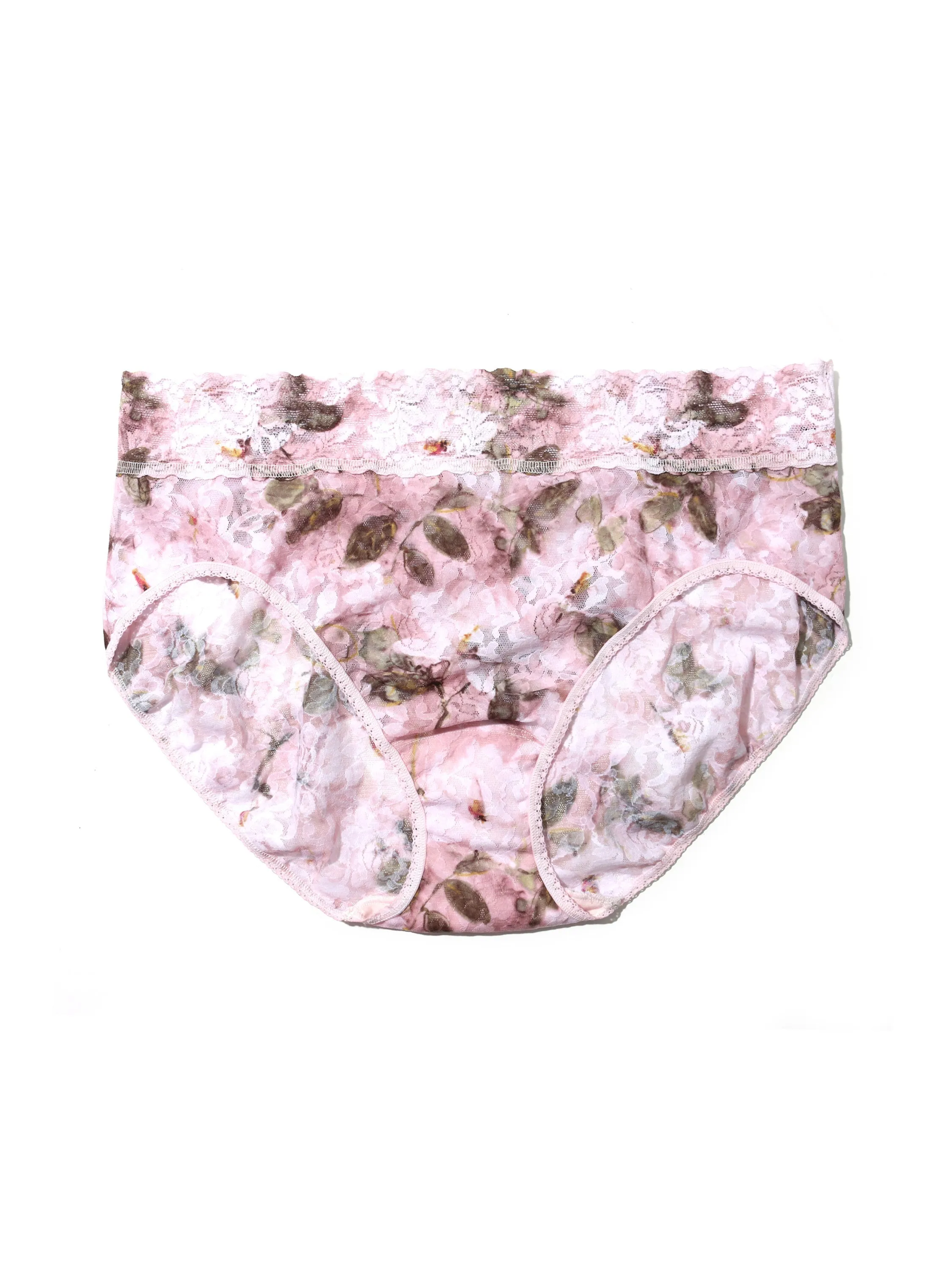 Printed Signature Lace French Brief Antique Lily Sale sold by Hanky Panky