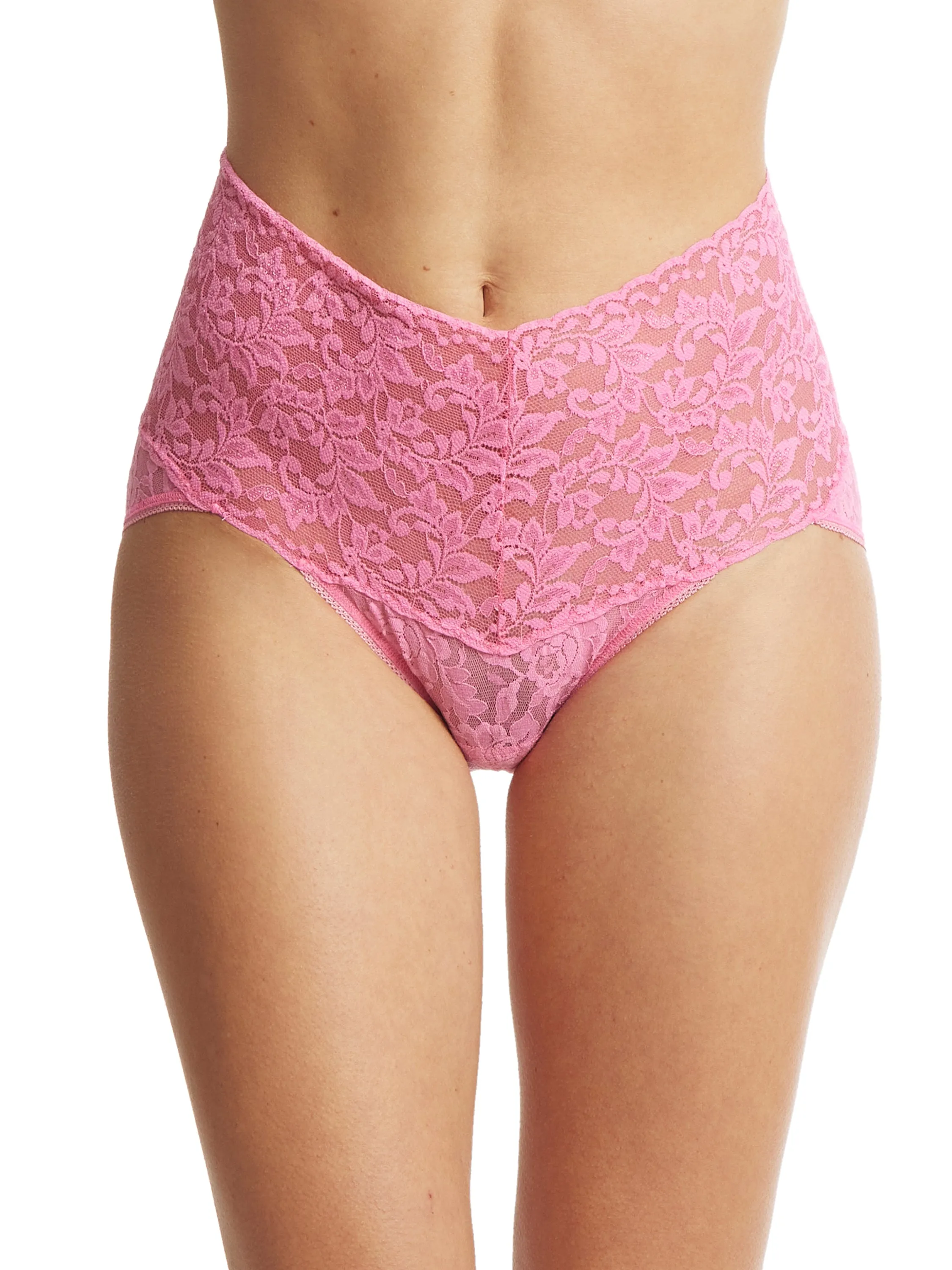 Retro Lace V-Kini Taffy Pink Sale sold by Hanky Panky