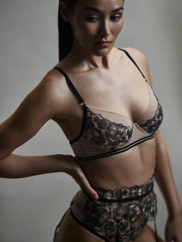 Prabal Gurung Rose Gold Underwire Bra Sale made by Hanky Panky
