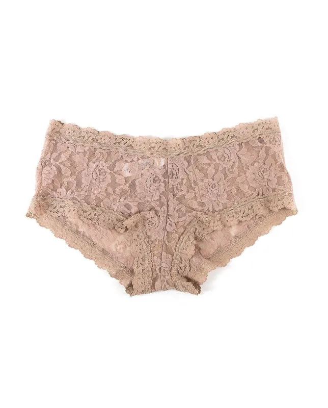 Signature Lace Boyshort Taupe sold by Hanky Panky
