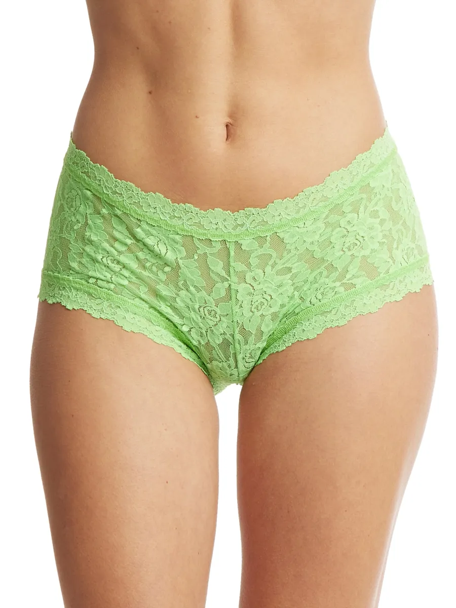 Signature Lace Boyshort Kiwi Punch Green Sale sold by Hanky Panky