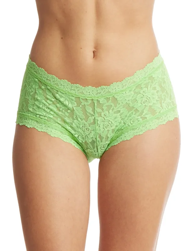 Signature Lace Boyshort Kiwi Punch Green Sale sold by Hanky Panky