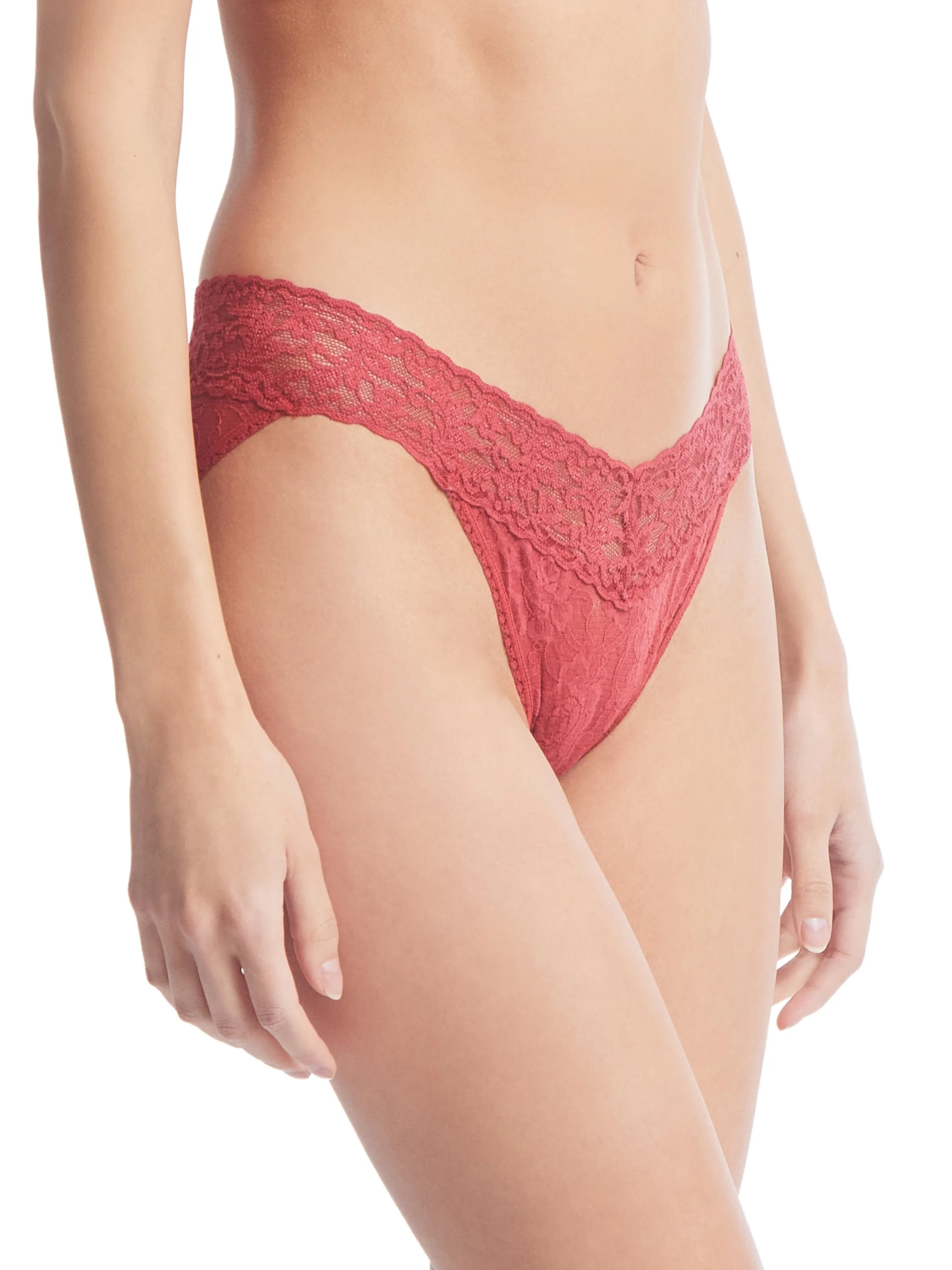 Signature Lace V-Kini Burnt Sienna Red sold by Hanky Panky product image thumbnail 3