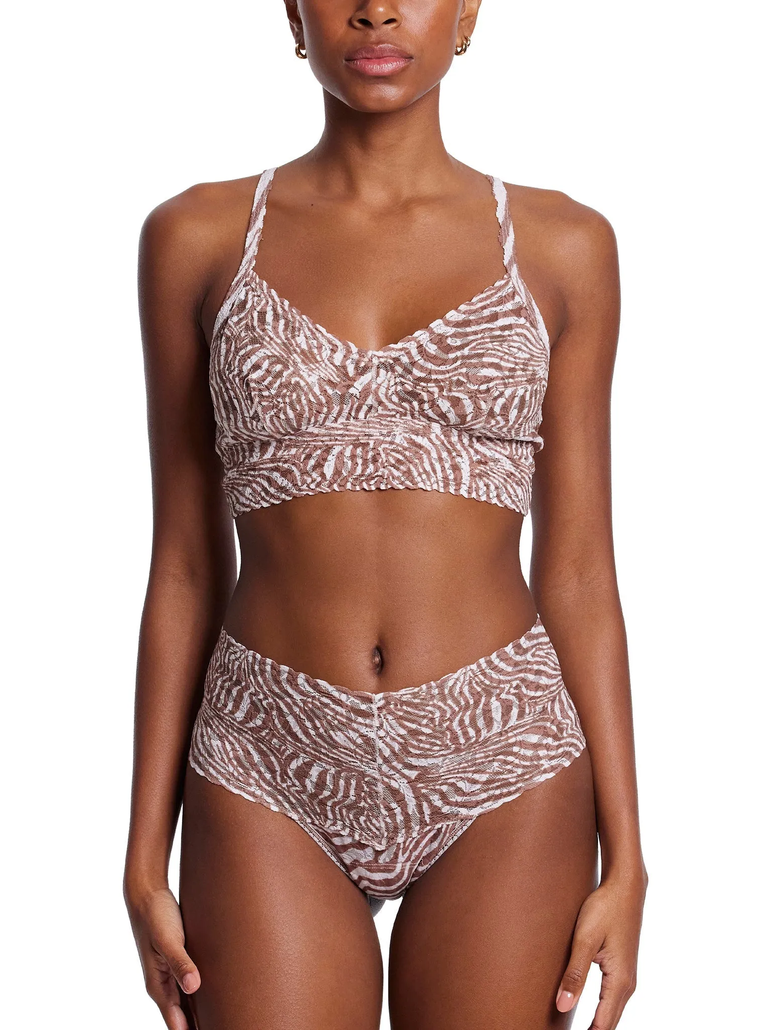 Printed Retro Lace Thong Hide And Seek Sale sold by Hanky Panky product image thumbnail 2