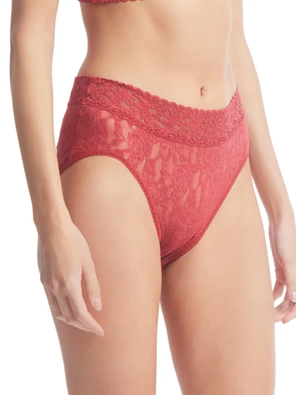 Signature Lace French Brief Burnt Sienna Red Sale sold by Hanky Panky