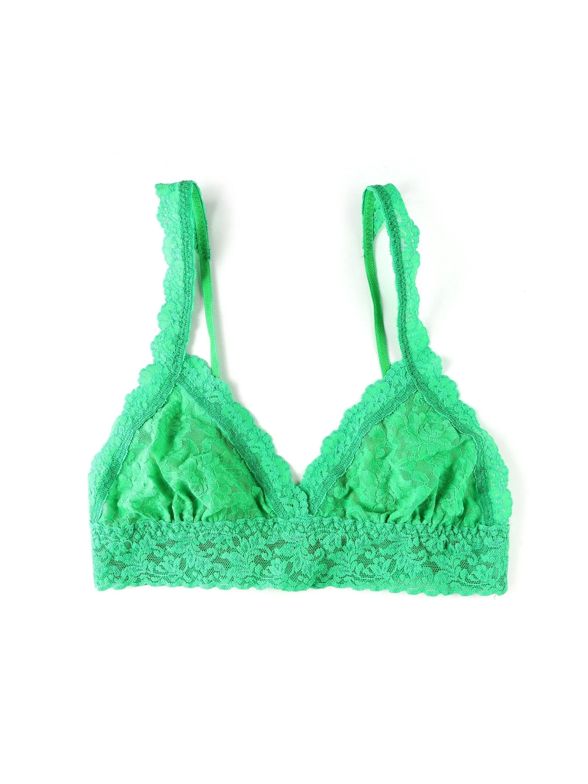 Signature Lace Crossover Bralette Retrospective Green Sale sold by Hanky Panky
