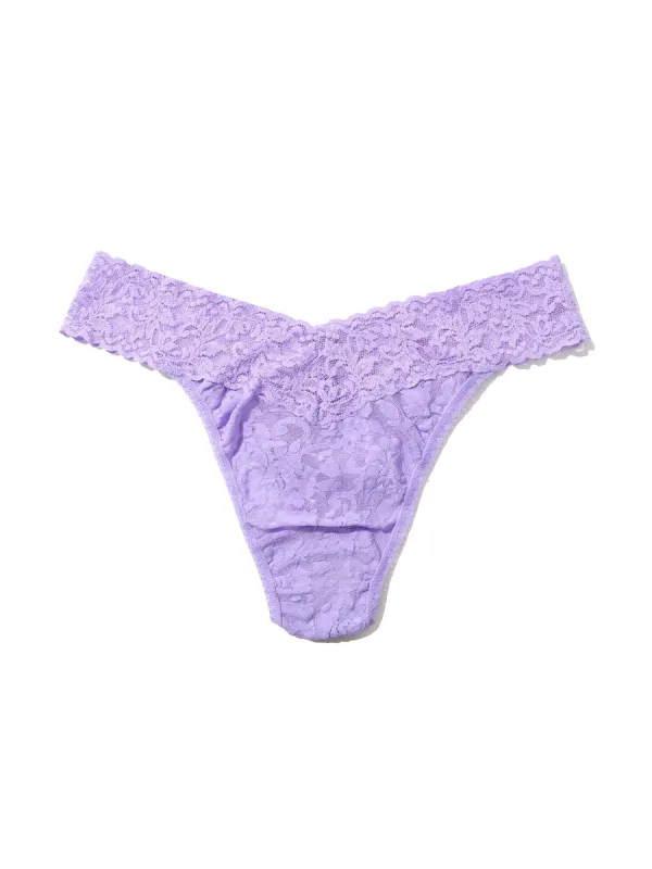 Signature Lace Original Rise Thong Hyacinth Purple Sale sold by Hanky Panky
