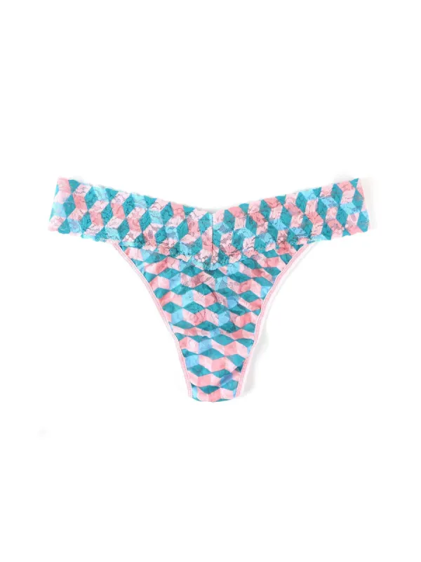 Printed Signature Lace Original Rise Thong What The Hex Sale sold by Hanky Panky