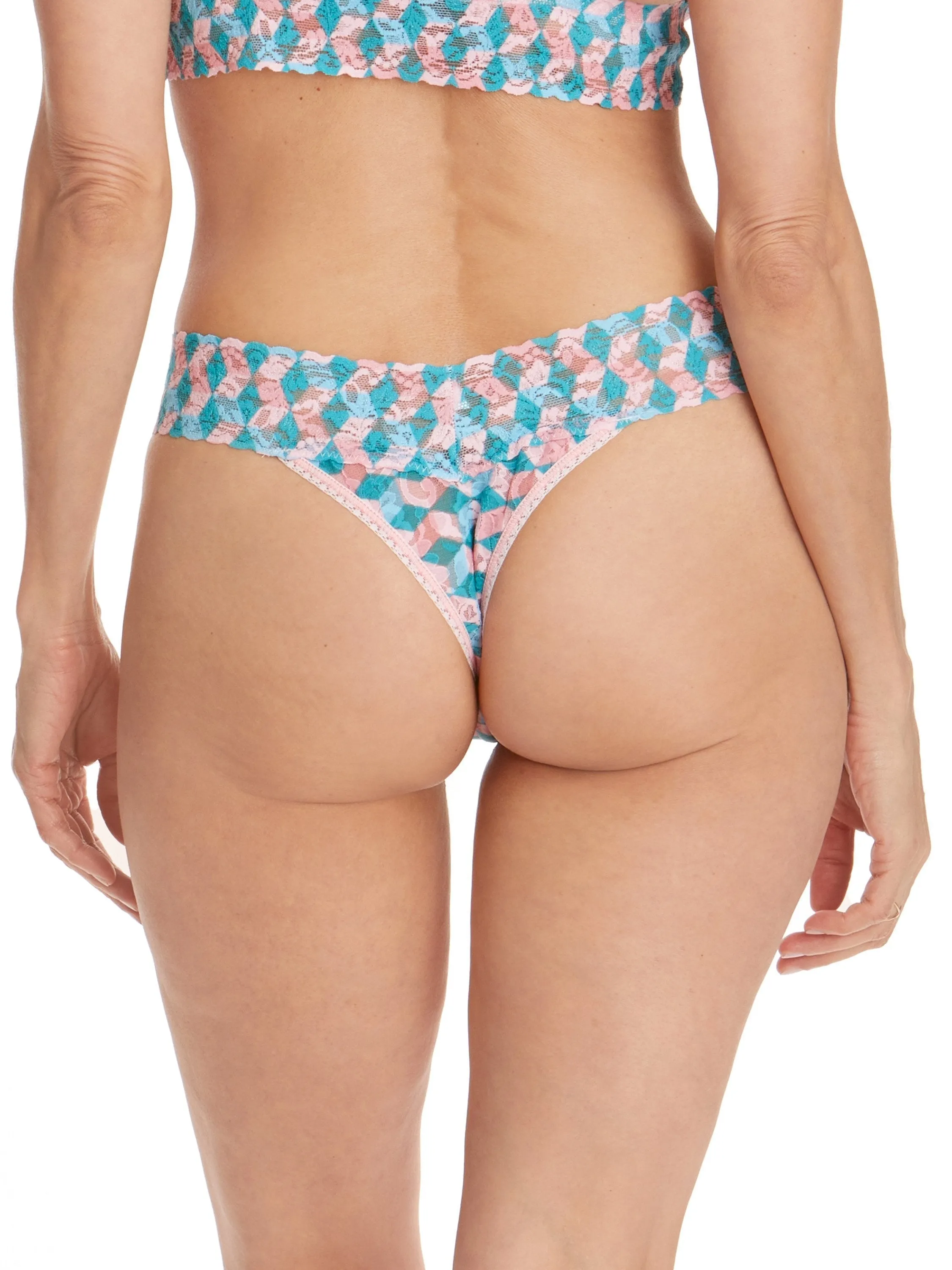 Printed Signature Lace Original Rise Thong What The Hex Sale sold by Hanky Panky product image thumbnail 3