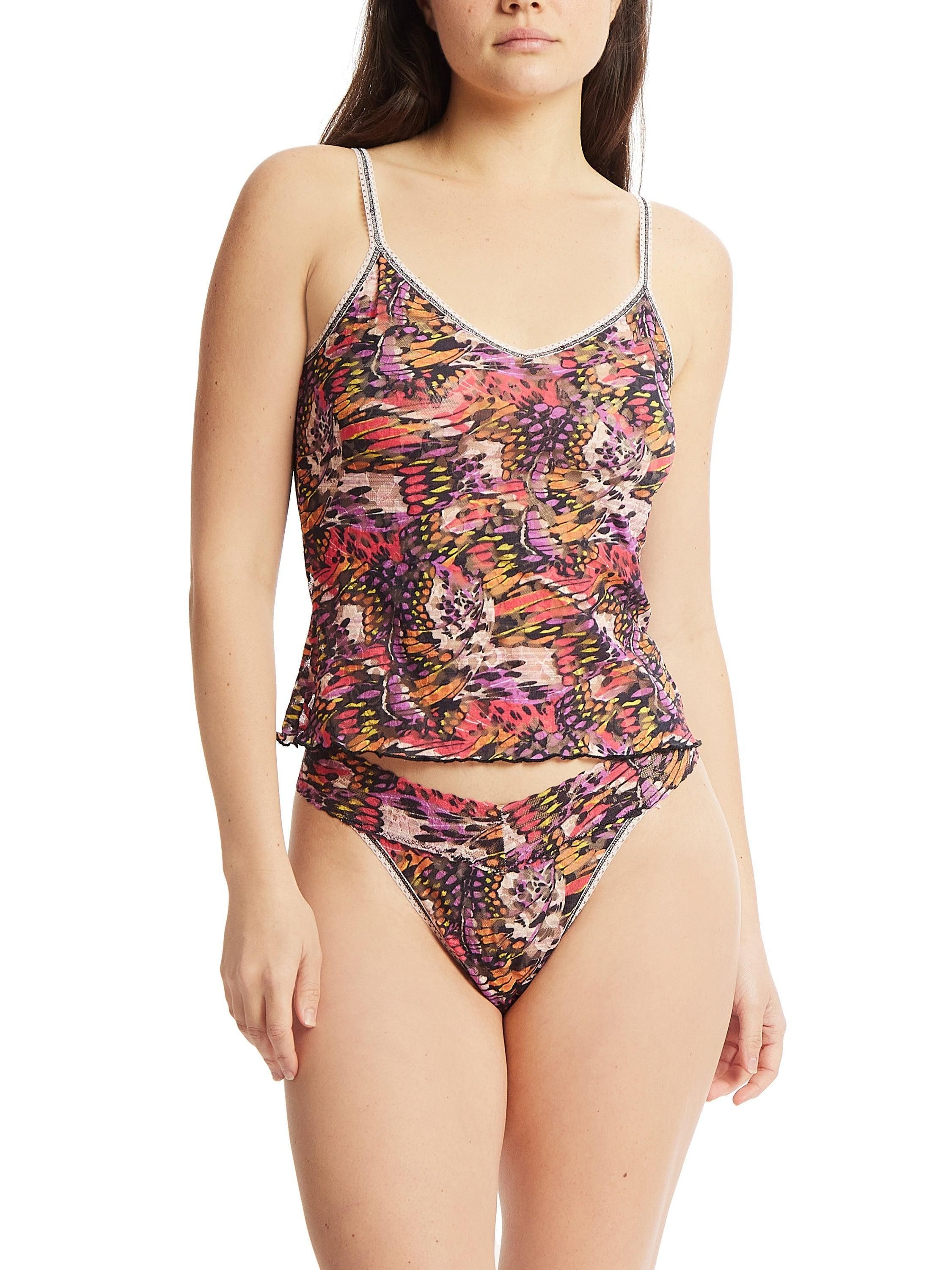 Printed Daily Lace™ Original Rise Thong Warm Breeze sold by Hanky Panky product image thumbnail 4