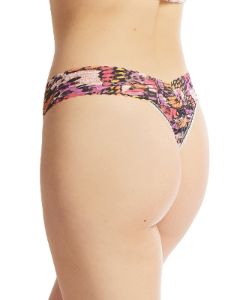 Printed Daily Lace™ Original Rise Thong Warm Breeze sold by Hanky Panky