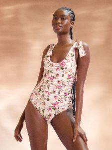 Ruched Bow One Piece Swimsuit Botanical Treasures Sale sold by Hanky Panky
