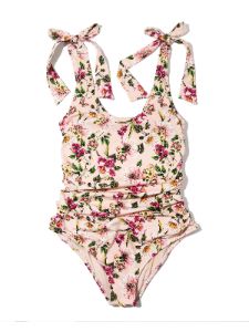 Ruched Bow One Piece Swimsuit Botanical Treasures Sale sold by Hanky Panky
