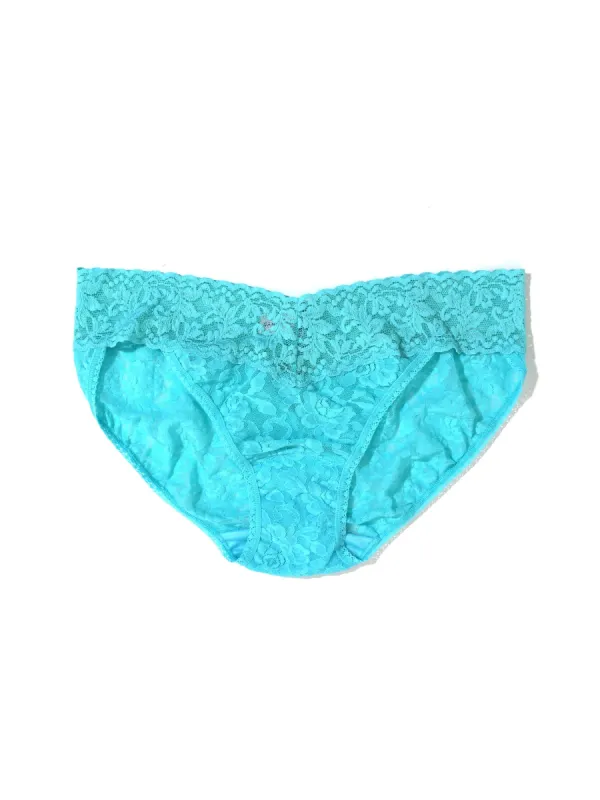 Signature Lace V-Kini Aquatic Blue sold by Hanky Panky
