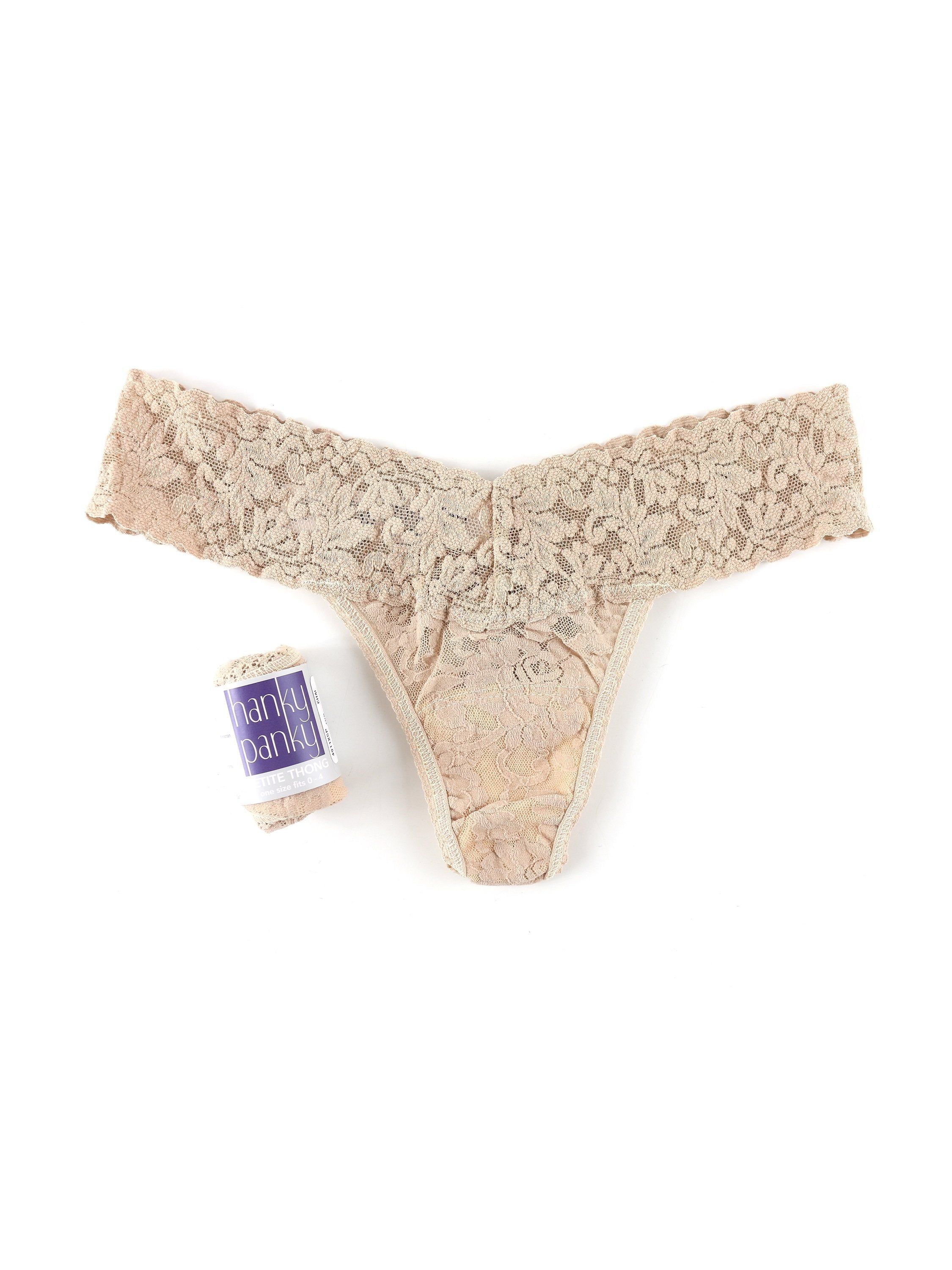 Petite Size Signature Lace Low Rise Thong sold by Hanky Panky product image thumbnail 14