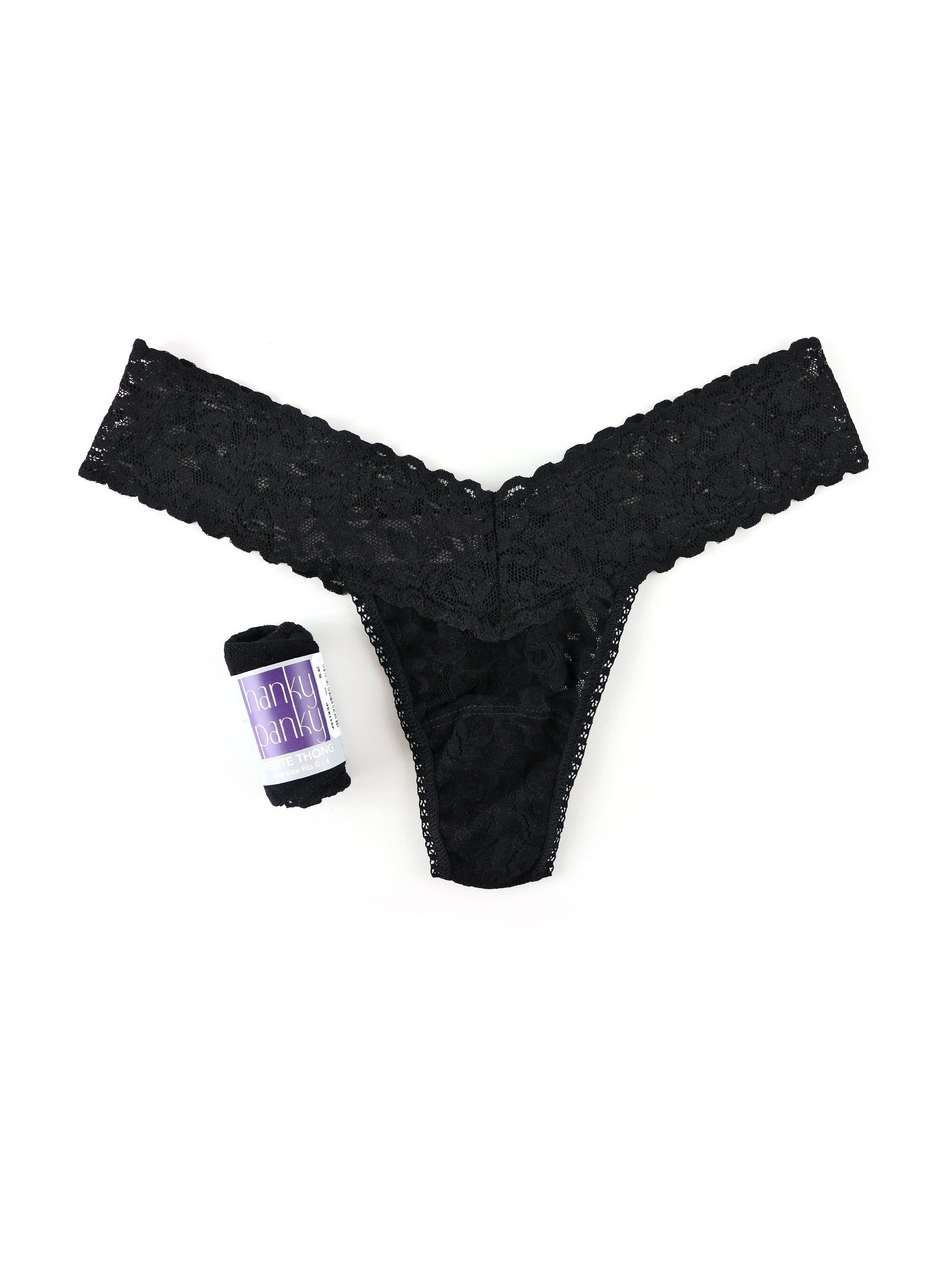 Petite Size Signature Lace Low Rise Thong sold by Hanky Panky product image thumbnail 12