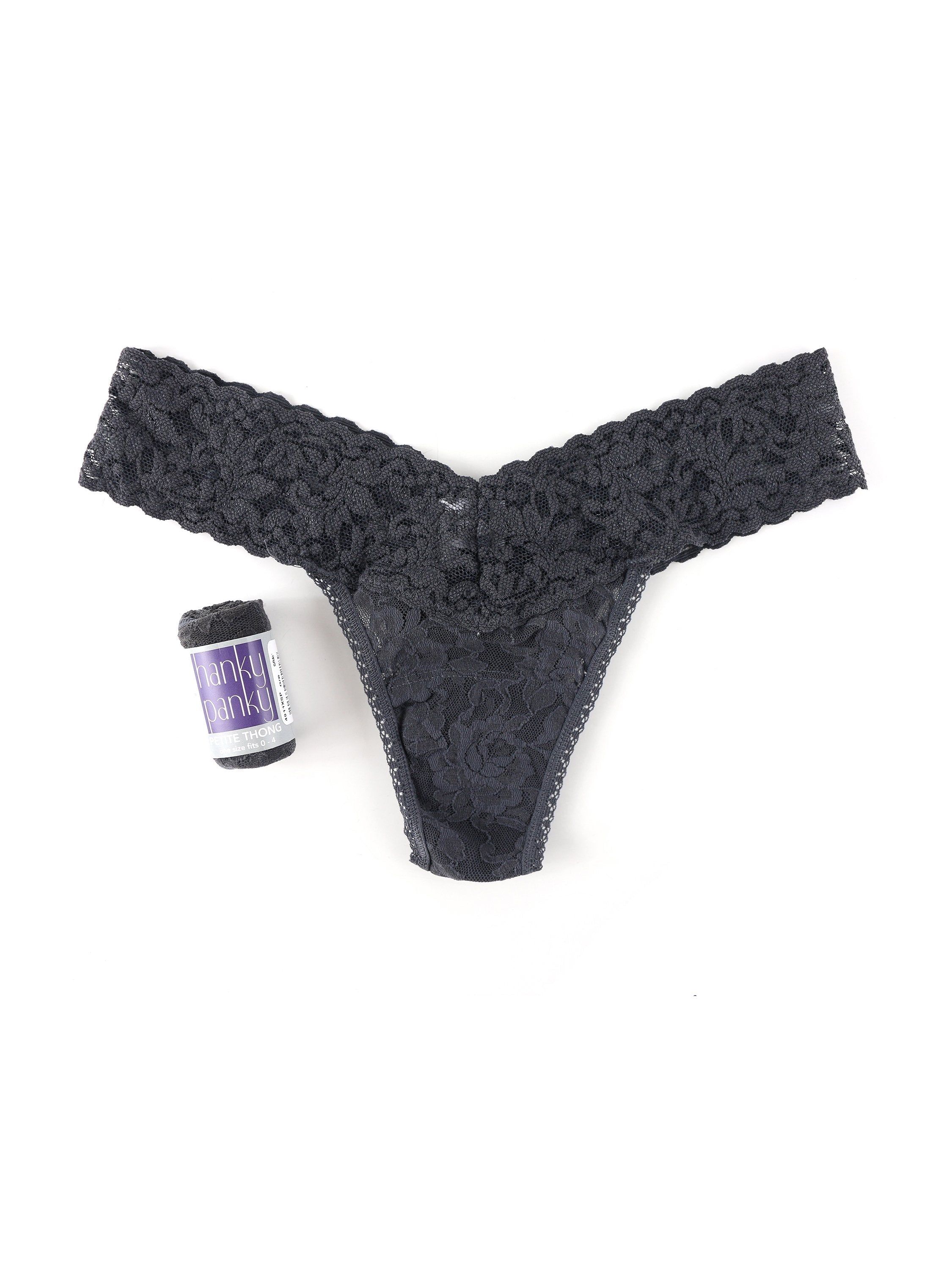 Petite Size Signature Lace Low Rise Thong sold by Hanky Panky product image thumbnail 17