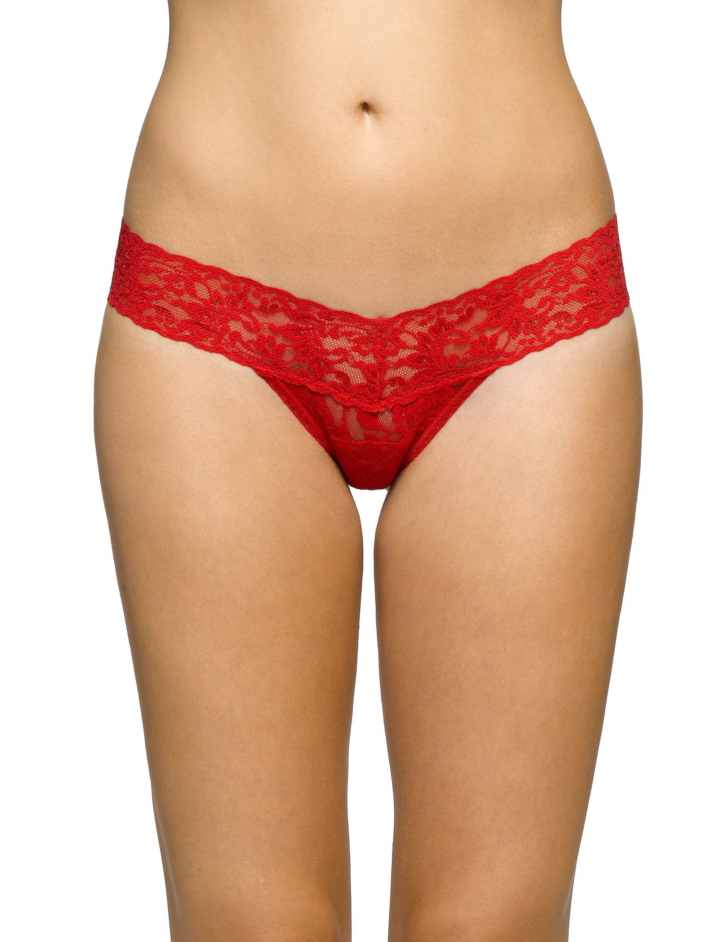 Petite Size Signature Lace Low Rise Thong sold by Hanky Panky product image thumbnail 2