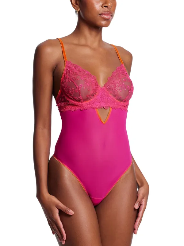 &oh™ In Full Bloom Bodysuit Kiss Me Pink Sale sold by Hanky Panky