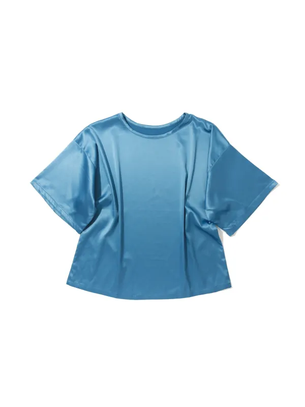 Satin Sleep Tee Bath Time Blue Sale sold by Hanky Panky