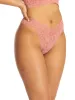 Signature Lace Original Rise Thong Himalayan Pink sold by Hanky Panky