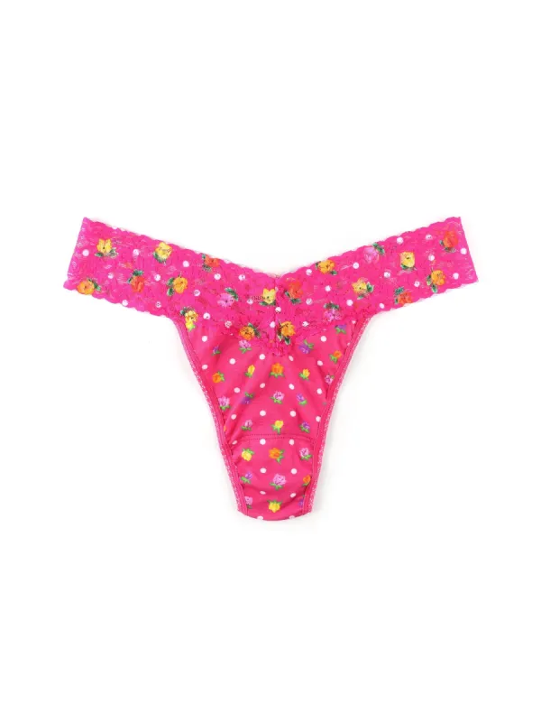 Supima® Cotton Printed Original Rise Thong Heidi Sale sold by Hanky Panky