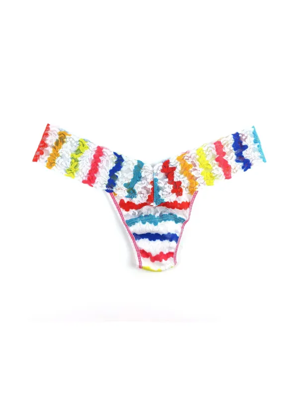 Printed Signature Lace Low Rise Thong Wavy Sale sold by Hanky Panky