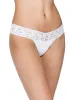 Supima® Cotton Low Rise Thong White sold by Hanky Panky