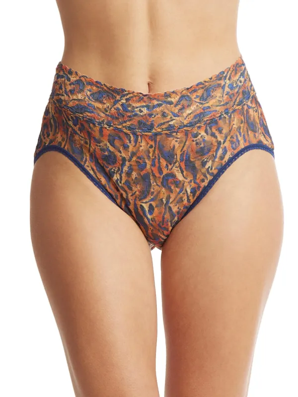 Printed Signature Lace French Brief Wild About Blue Sale sold by Hanky Panky