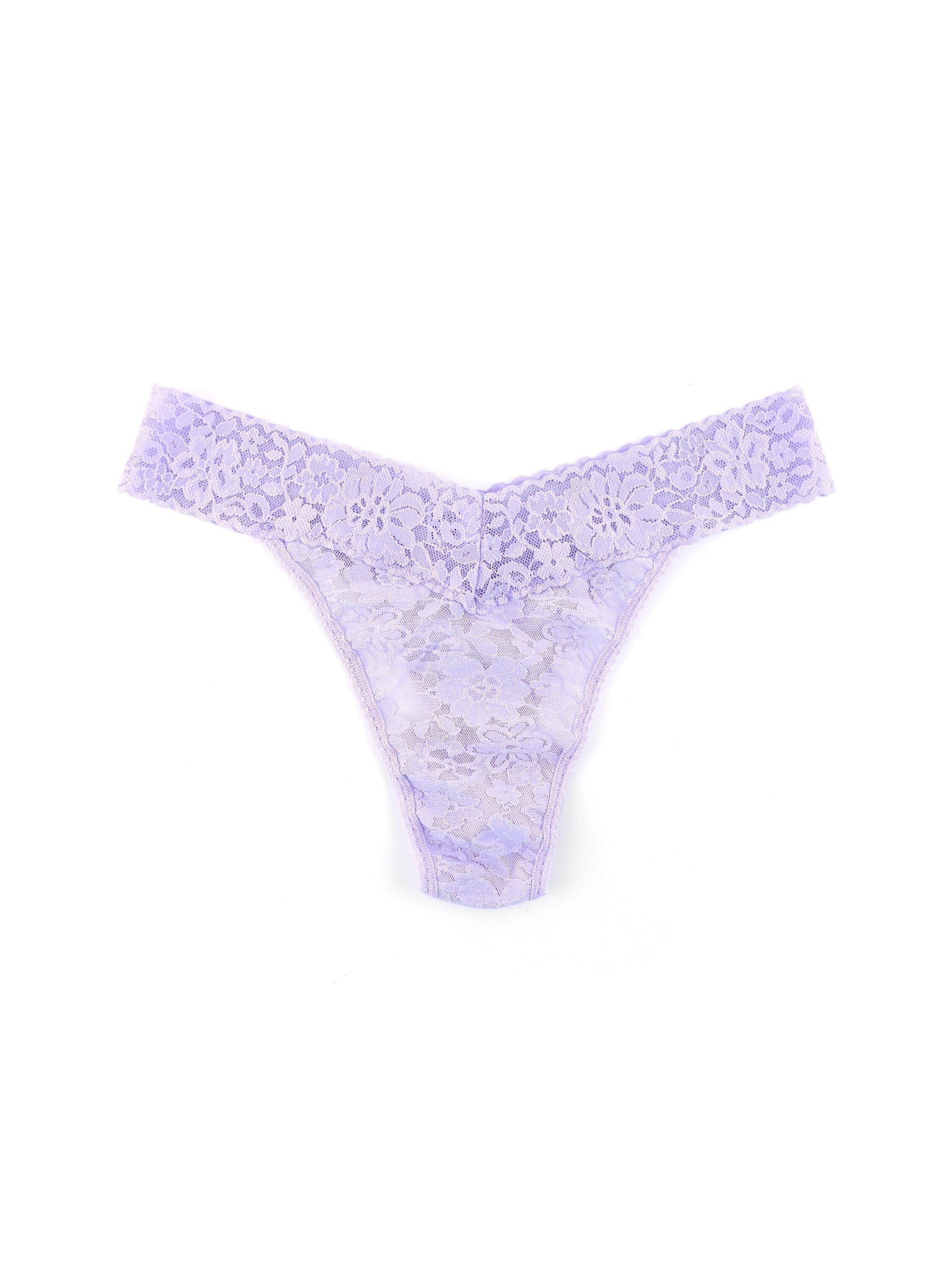 Daily Lace™ Original Rise Thong Lilac Bloom Purple Sale sold by Hanky Panky