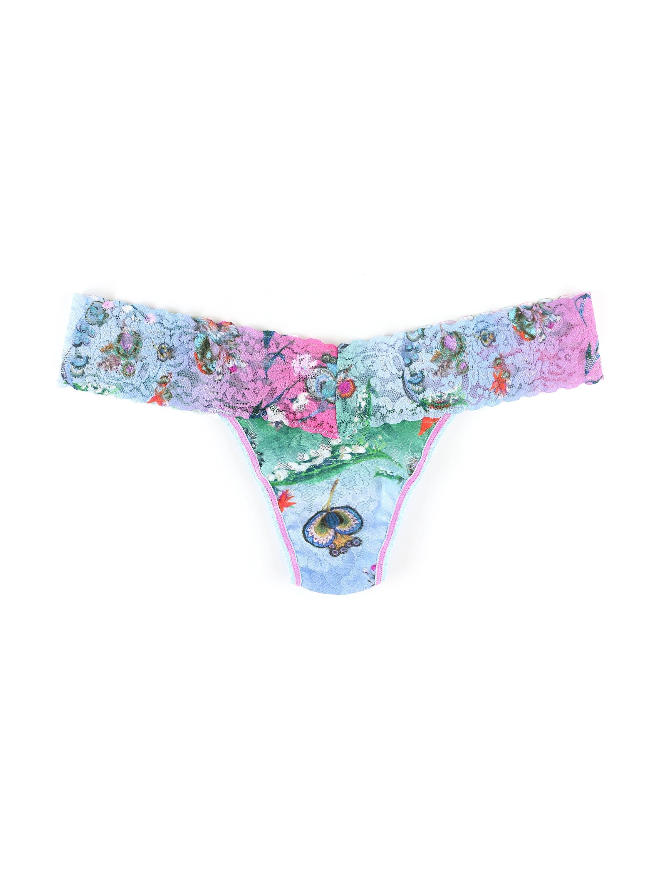 Printed Signature Lace Low Rise Thong Sweet Dreams sold by Hanky Panky