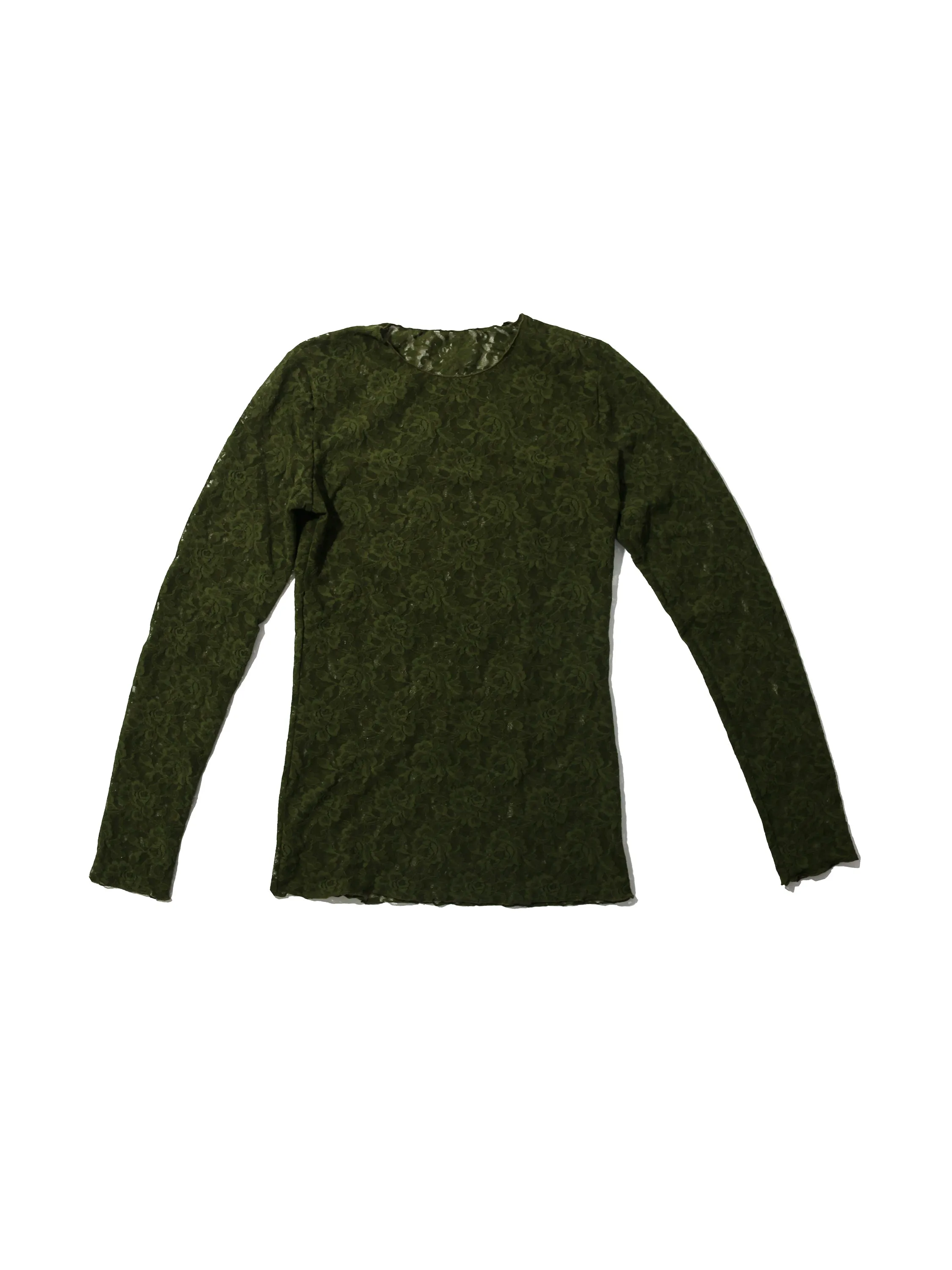 Signature Lace Long Sleeve Top Woodland Green Sale sold by Hanky Panky product image thumbnail 2
