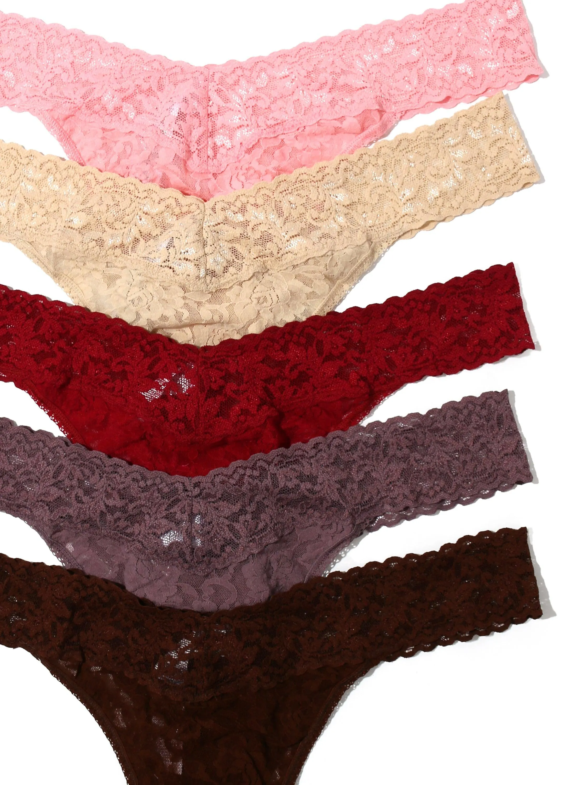 5 Pack Plus Size Signature Lace Thongs in Printed Box Sale sold by Hanky Panky product image thumbnail 2