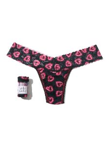 Printed Signature Lace Low Rise Thong Text Me sold by Hanky Panky