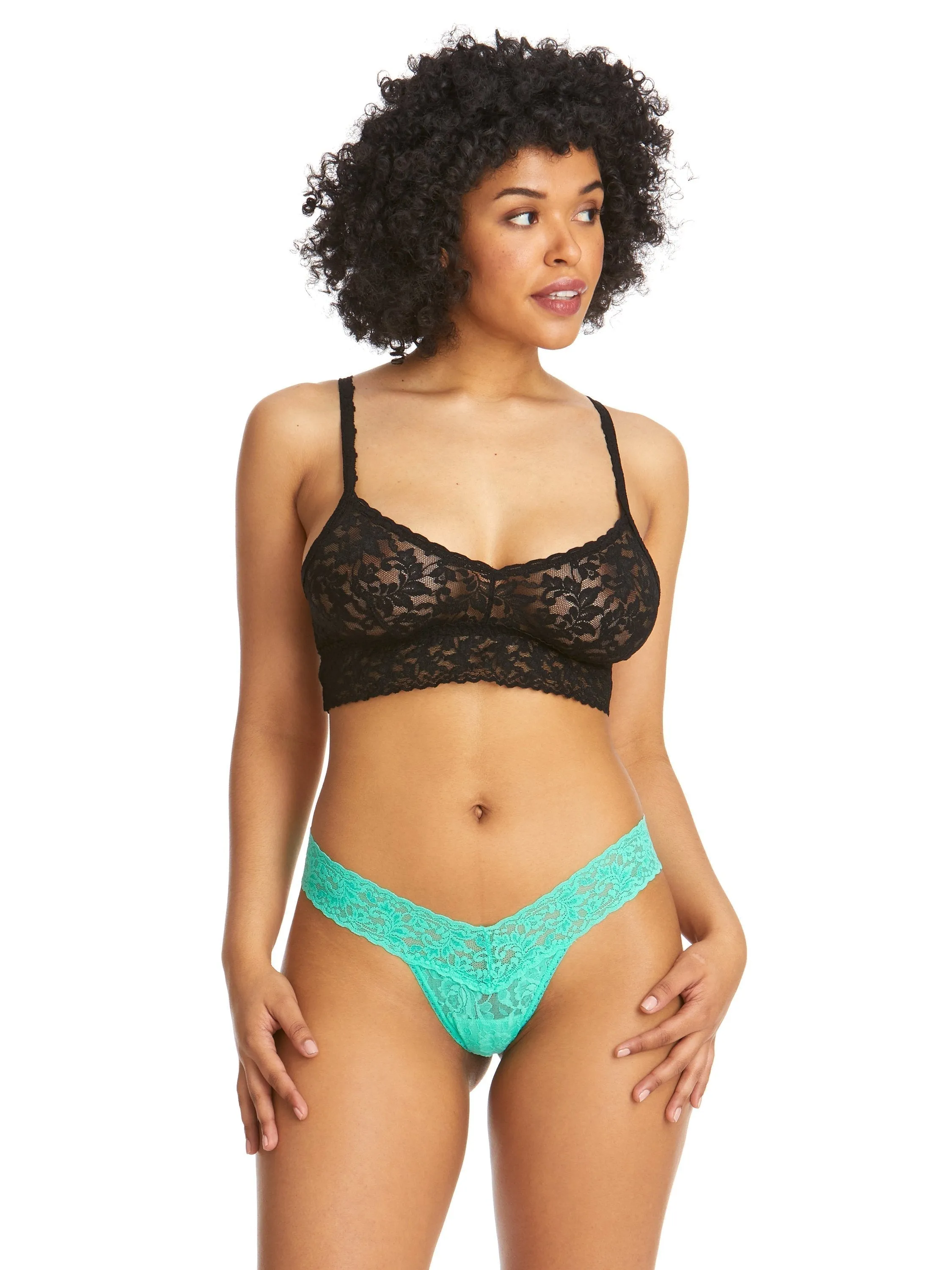 Signature Lace® Low Rise Thong Agave Green Sale sold by Hanky Panky product image thumbnail 4