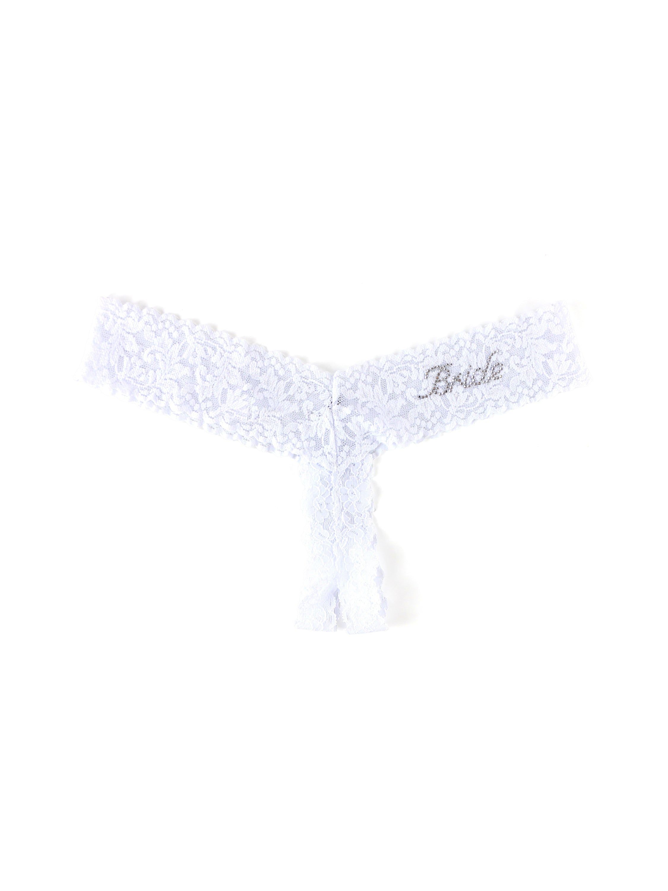 Bride Crystal Crotchless Thong sold by Hanky Panky product image thumbnail 3