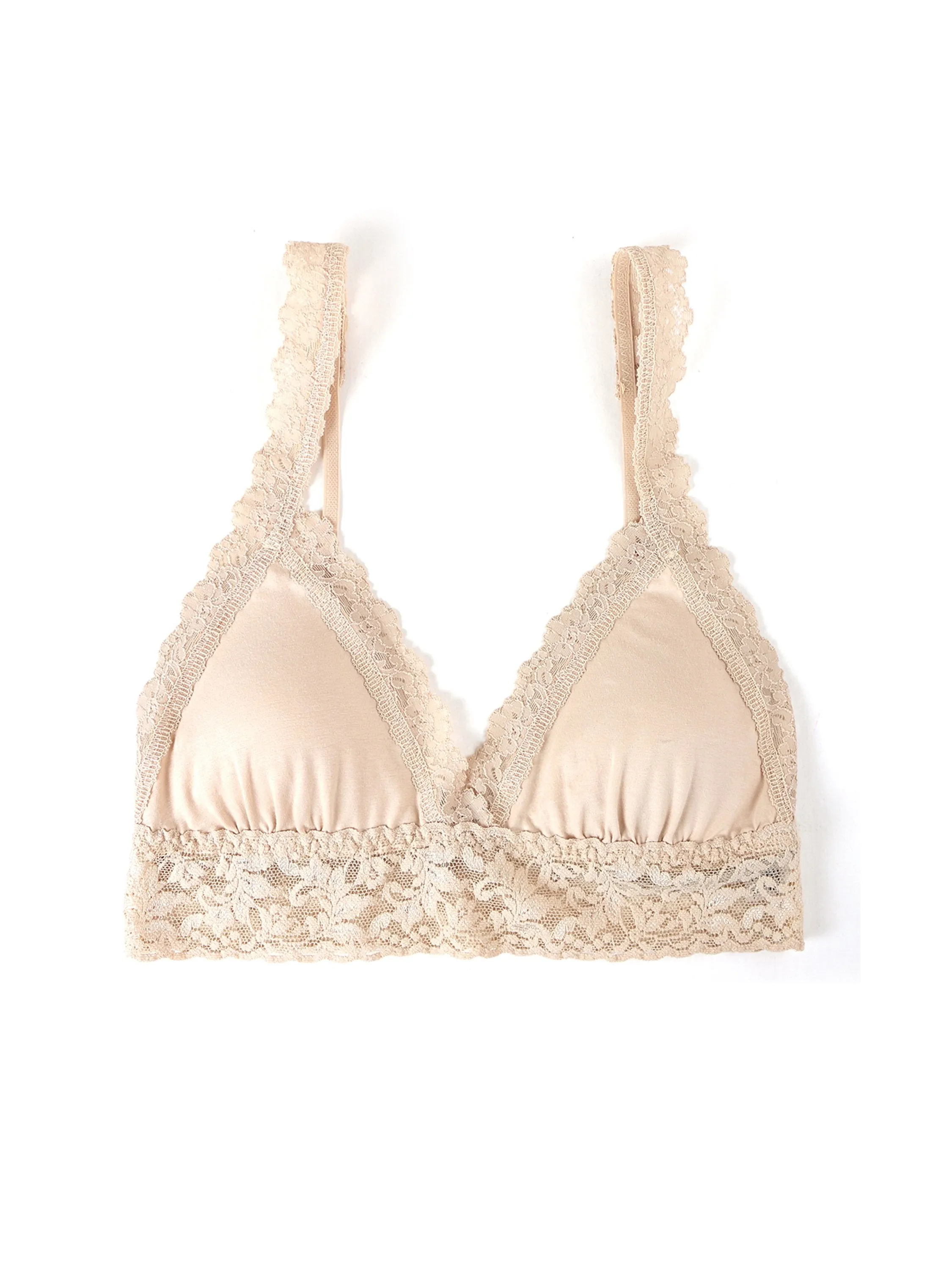 Supima® Cotton Padded Bralette Chai sold by Hanky Panky