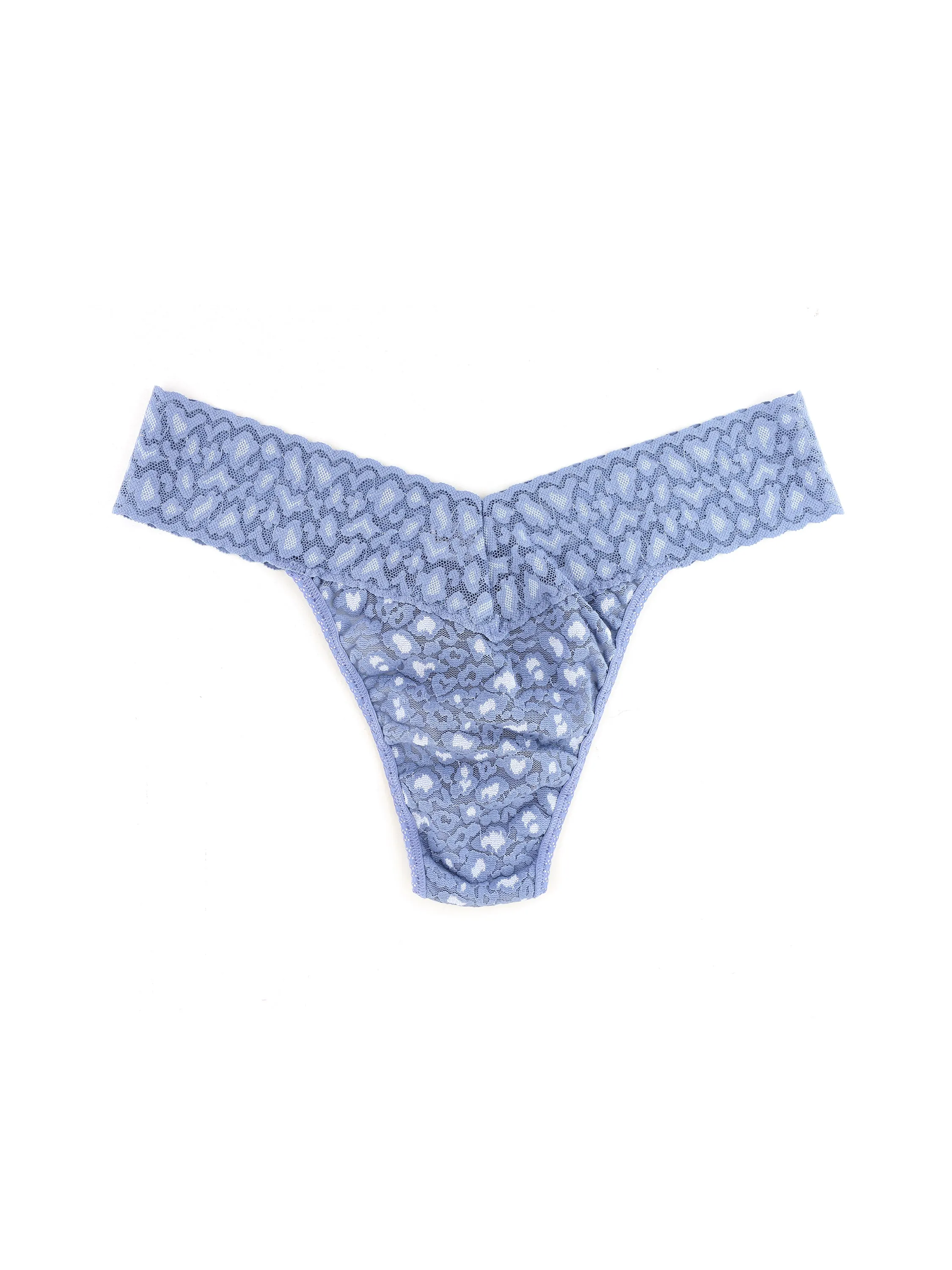 Cross-Dyed Leopard Original Rise Thong Stonewash Blue sold by Hanky Panky product image thumbnail 3