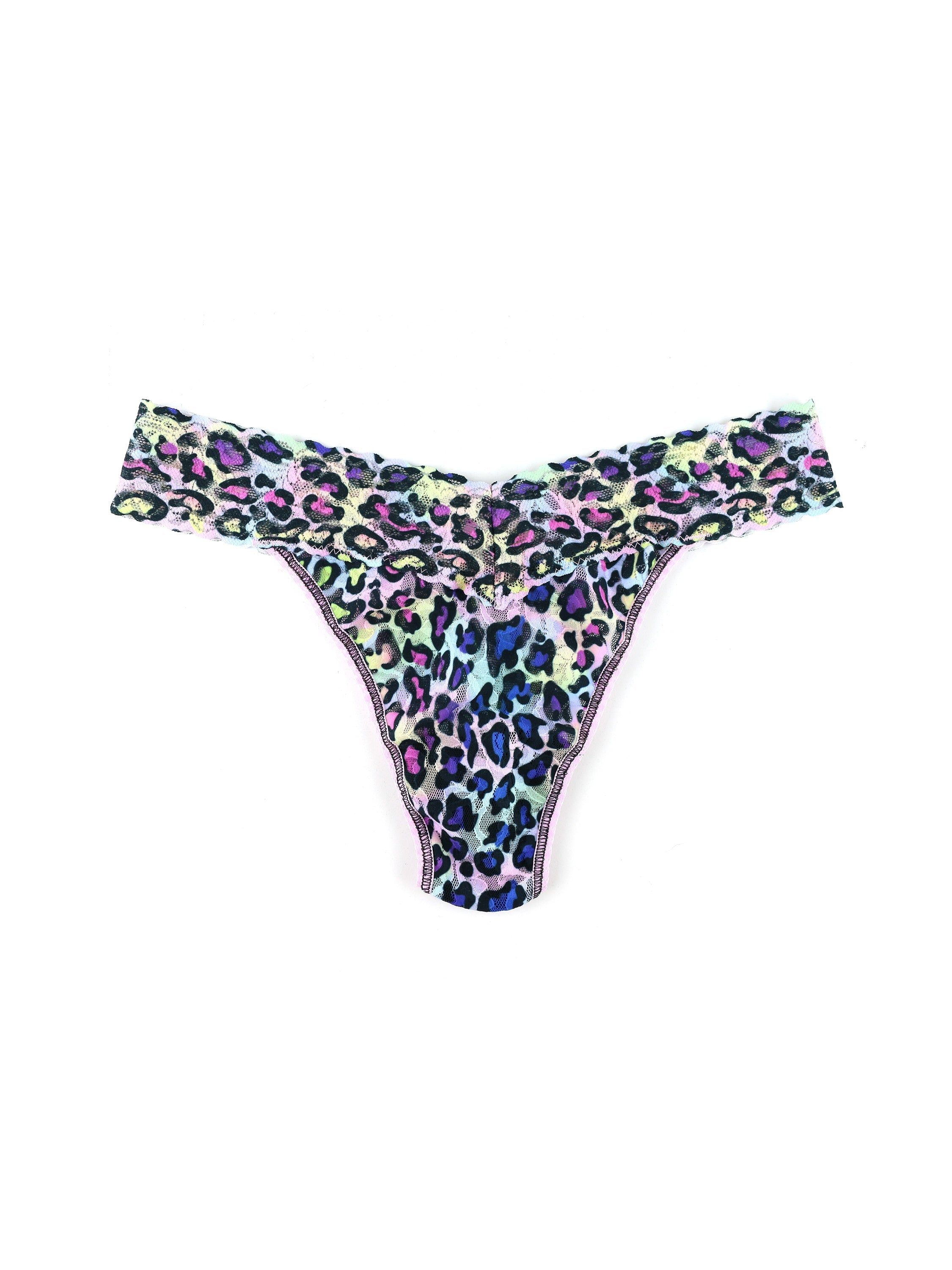 Printed Signature Lace Original Rise Thong Sale sold by Hanky Panky