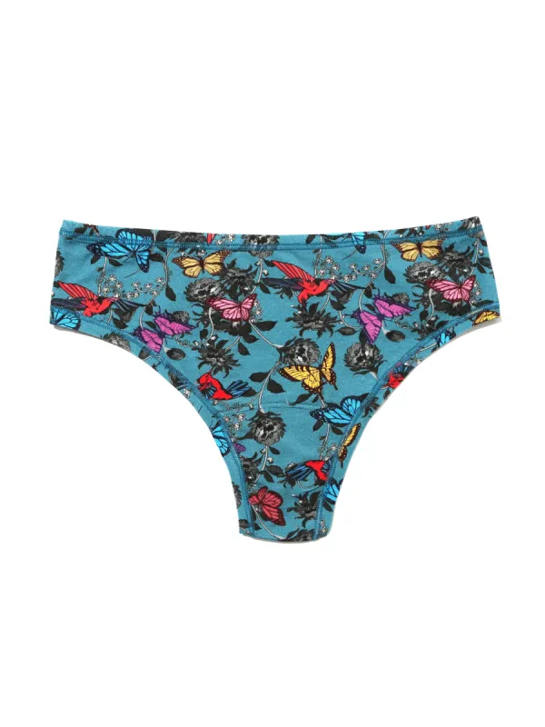 Printed PlayStretch™ Natural Rise Thong Wonderland sold by Hanky Panky