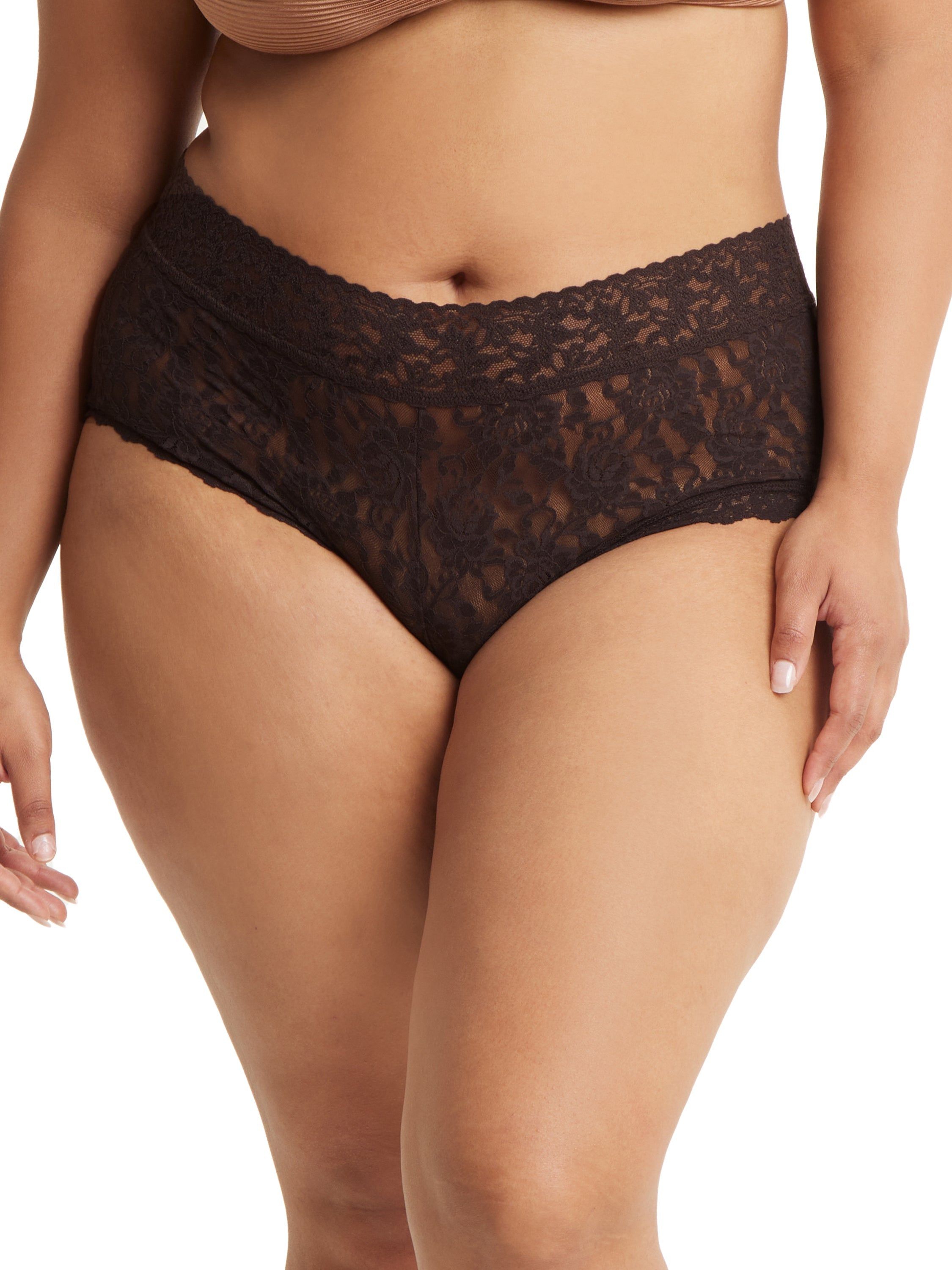 Plus Size Signature Lace Boyshort sold by Hanky Panky product image thumbnail 3