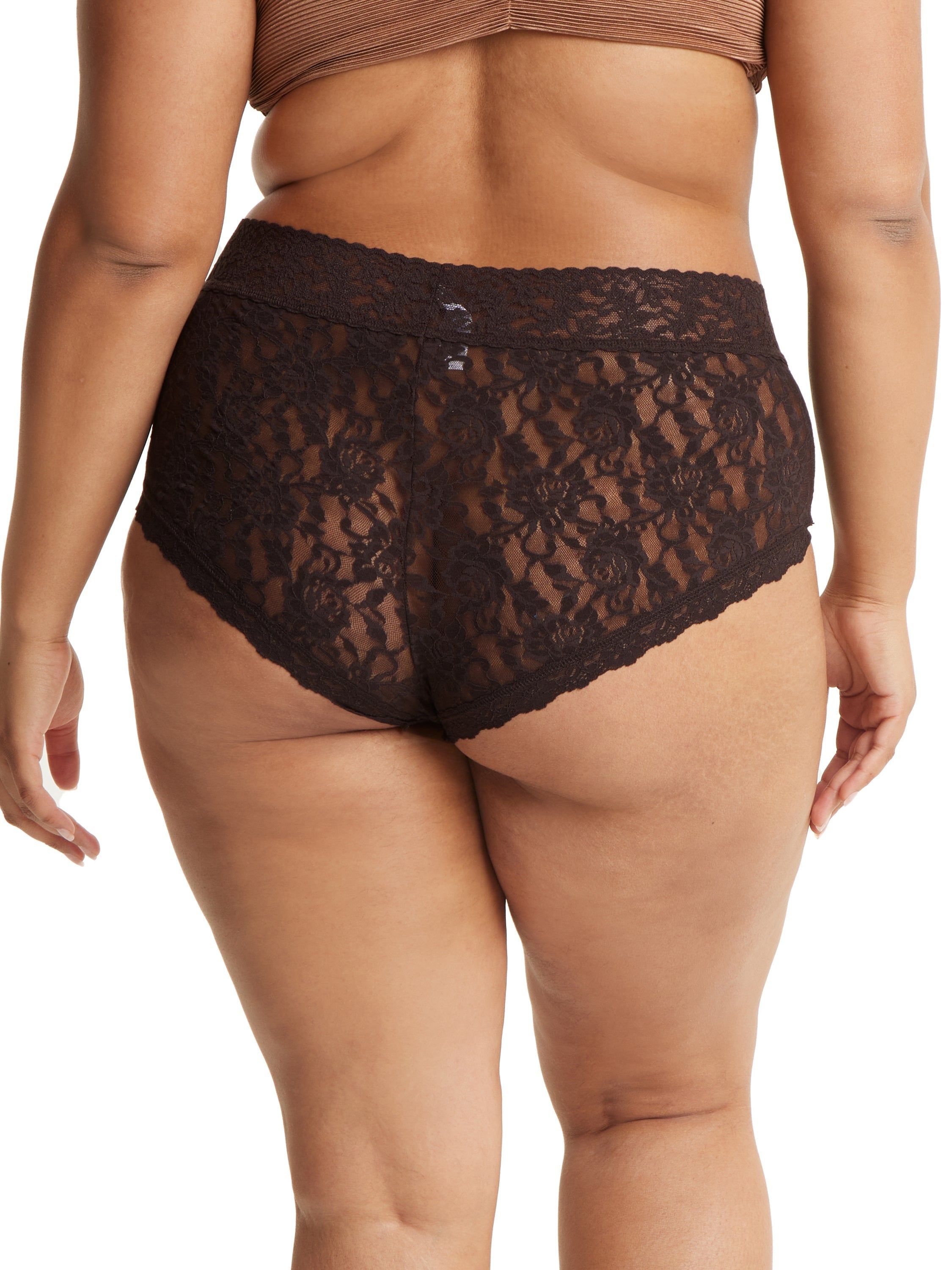 Plus Size Signature Lace Boyshort sold by Hanky Panky product image thumbnail 4