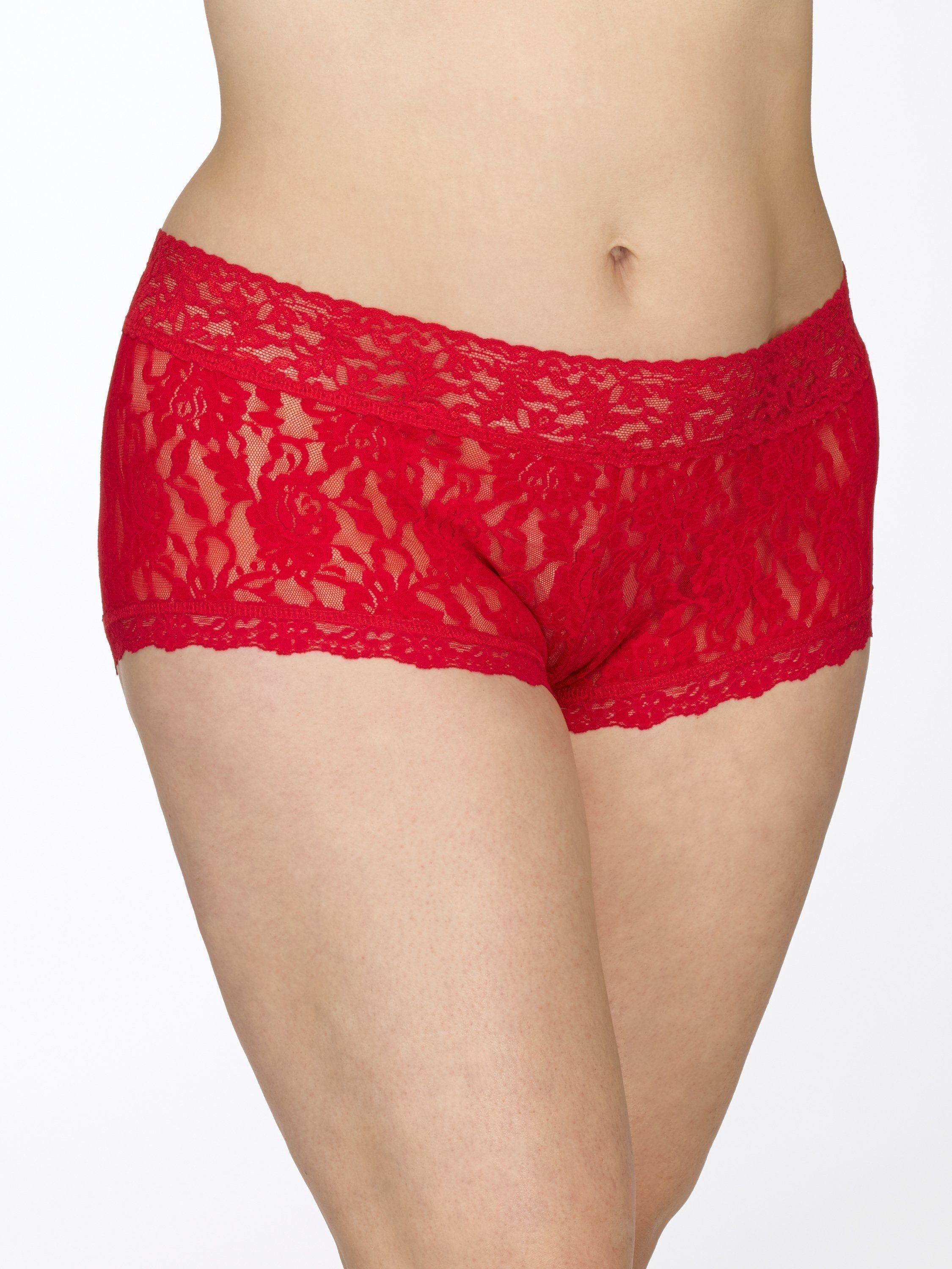 Plus Size Signature Lace Boyshort sold by Hanky Panky