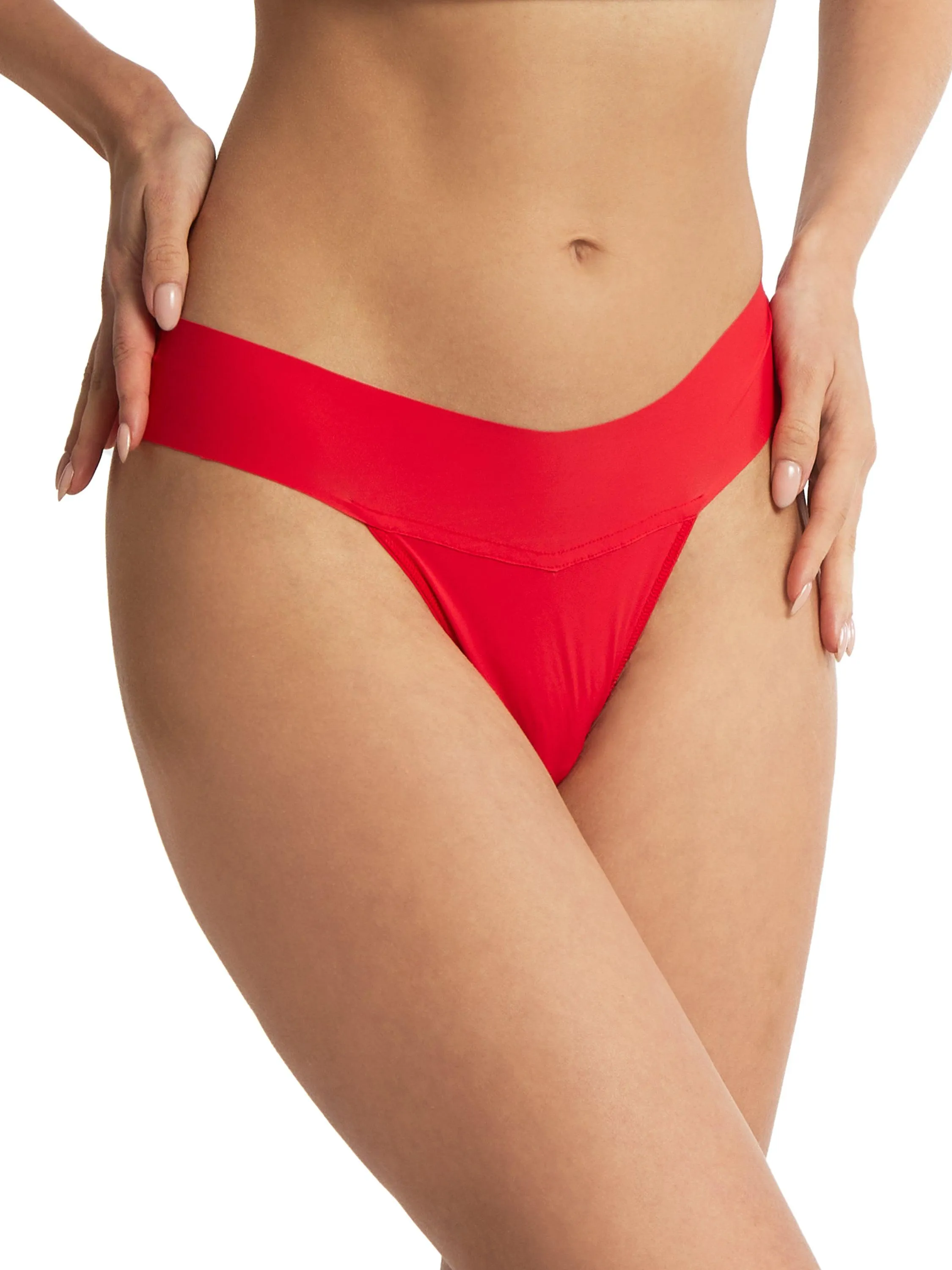 BreatheSoft® Natural Rise Thong Sleigh Queen Red sold by Hanky Panky product image thumbnail 2