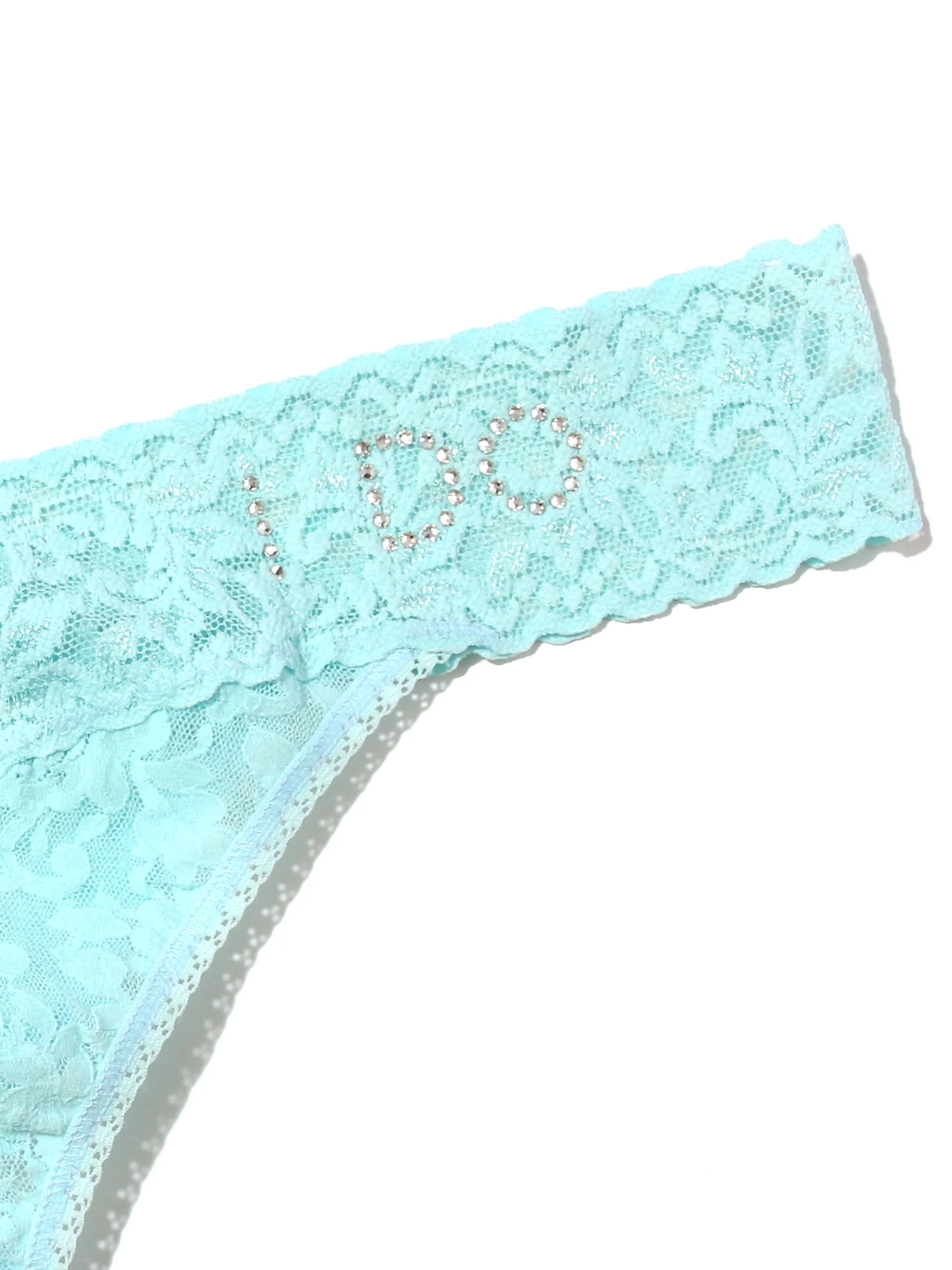 Plus I Do Crystal Signature Lace® Original Rise Thong sold by Hanky Panky product image thumbnail 4