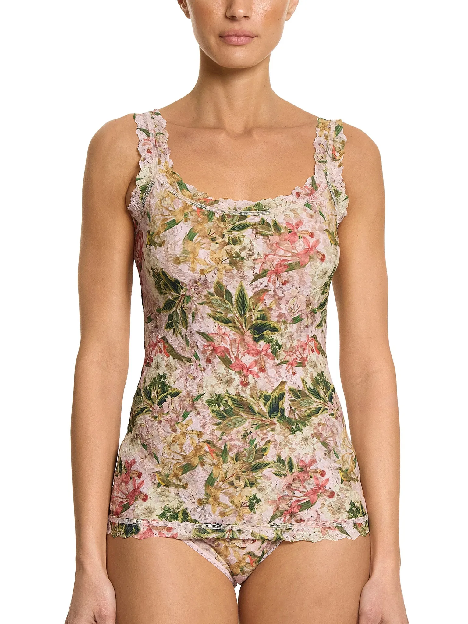 Printed Signature Lace Classic Cami French Garden Sale sold by Hanky Panky