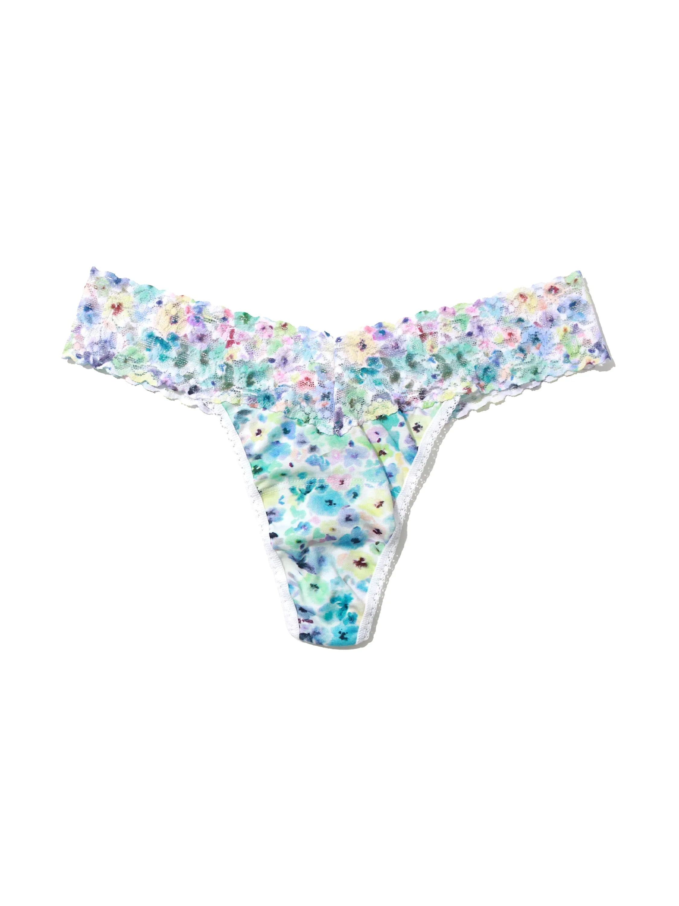 Supima Cotton Printed Low Rise Thong Wishful Thinking Sale sold by Hanky Panky