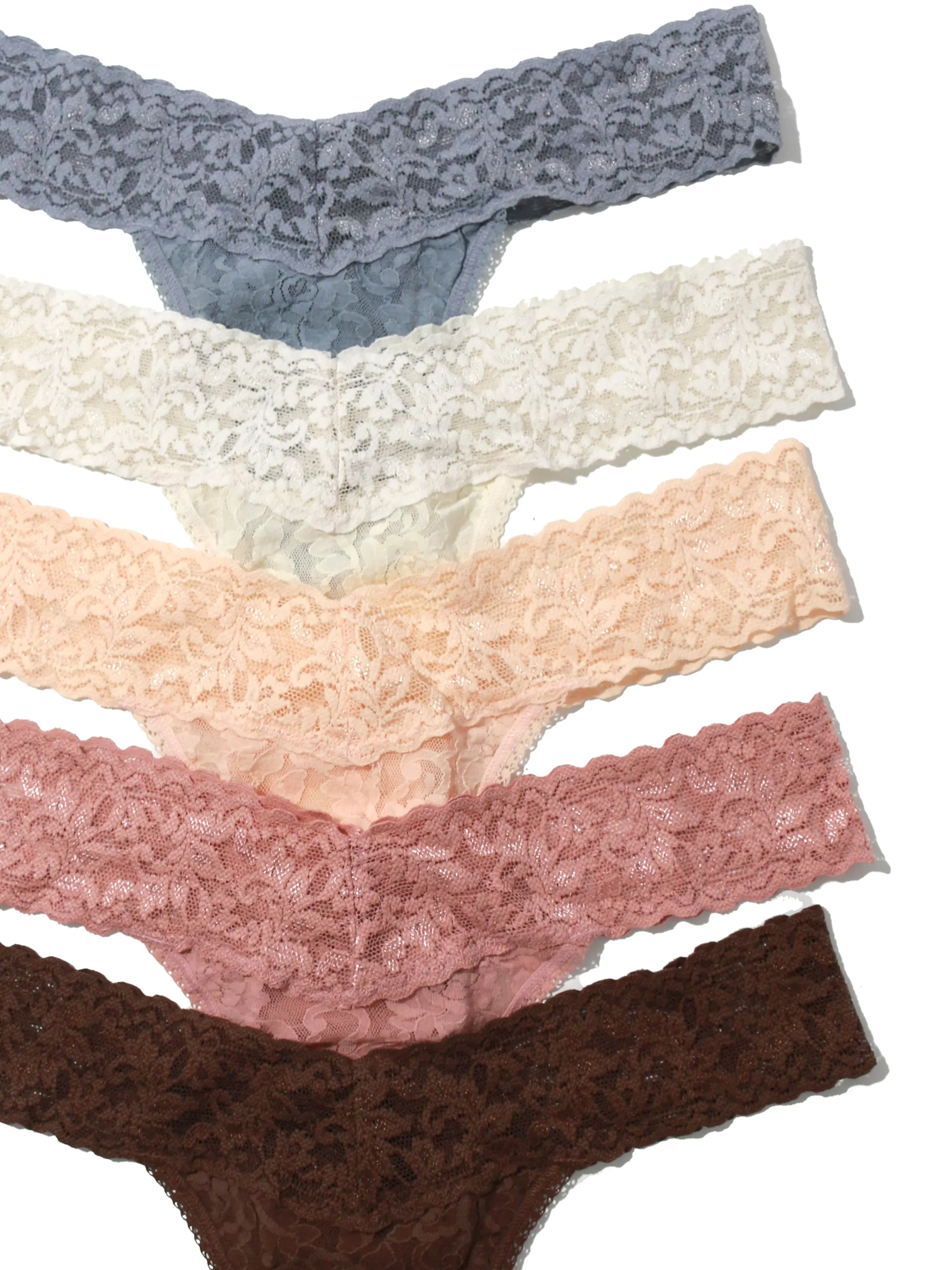 5 Pack Signature Lace Low Rise Thongs In Printed Box Sale sold by Hanky Panky product image thumbnail 2