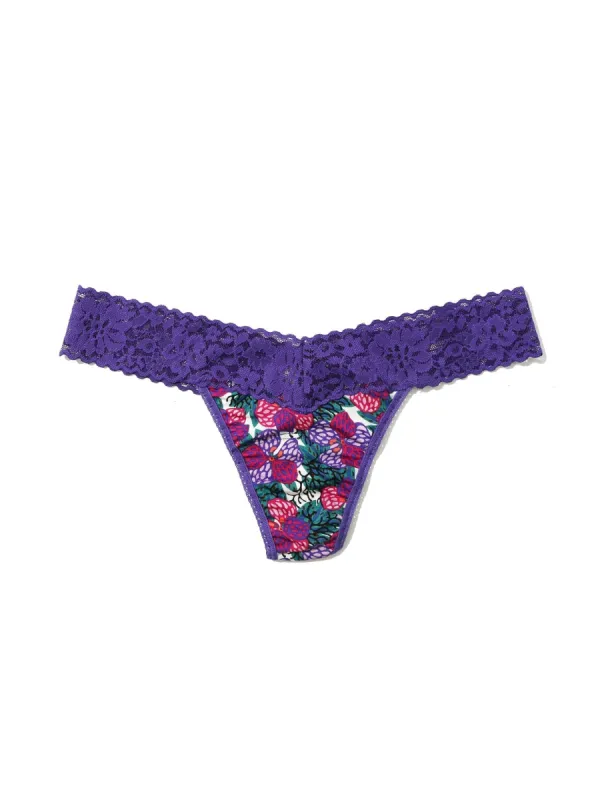Printed DreamEase® Low Rise Thong Loves Me, Loves Me Not Sale sold by Hanky Panky