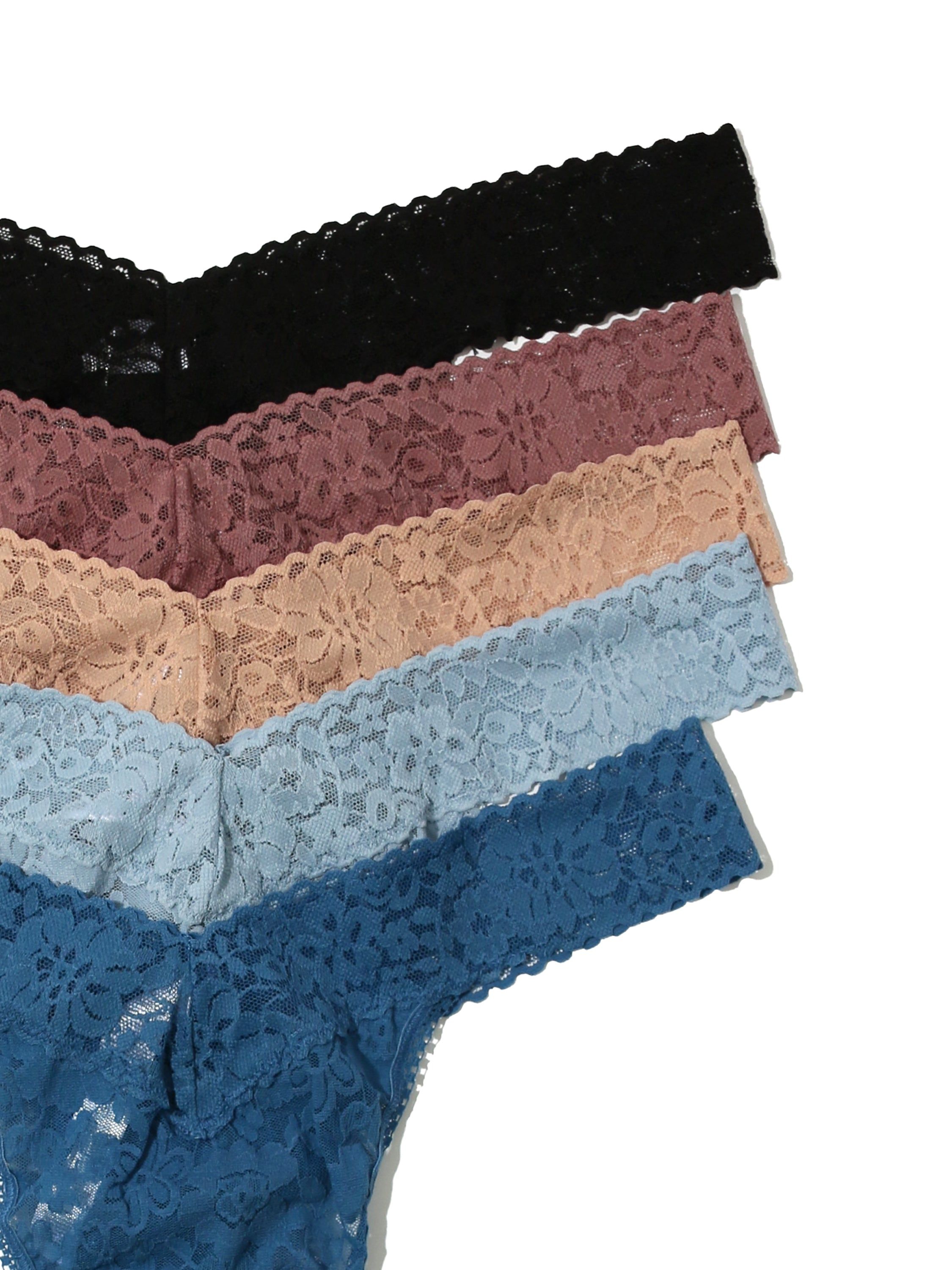 Plus Size Daily Lace™ Original Rise Thong 5 Pack sold by Hanky Panky product image thumbnail 3